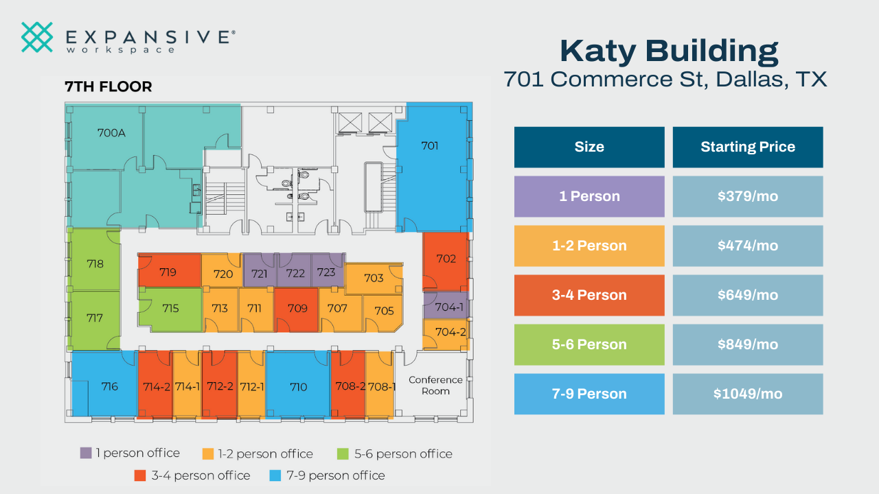 701 Commerce St, Dallas, TX for lease Floor Plan- Image 1 of 6