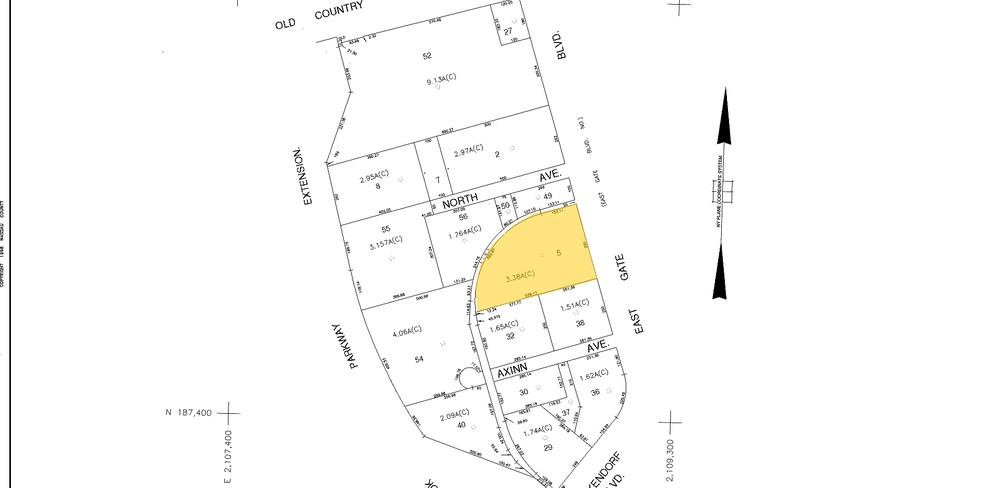 825 E Gate Blvd, Garden City, NY for lease - Plat Map - Image 2 of 8