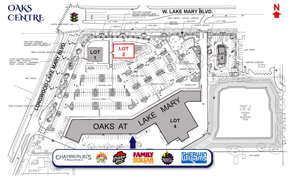 W. Lake Mary Blvd, Lake Mary, FL for lease - Site Plan - Image 2 of 6