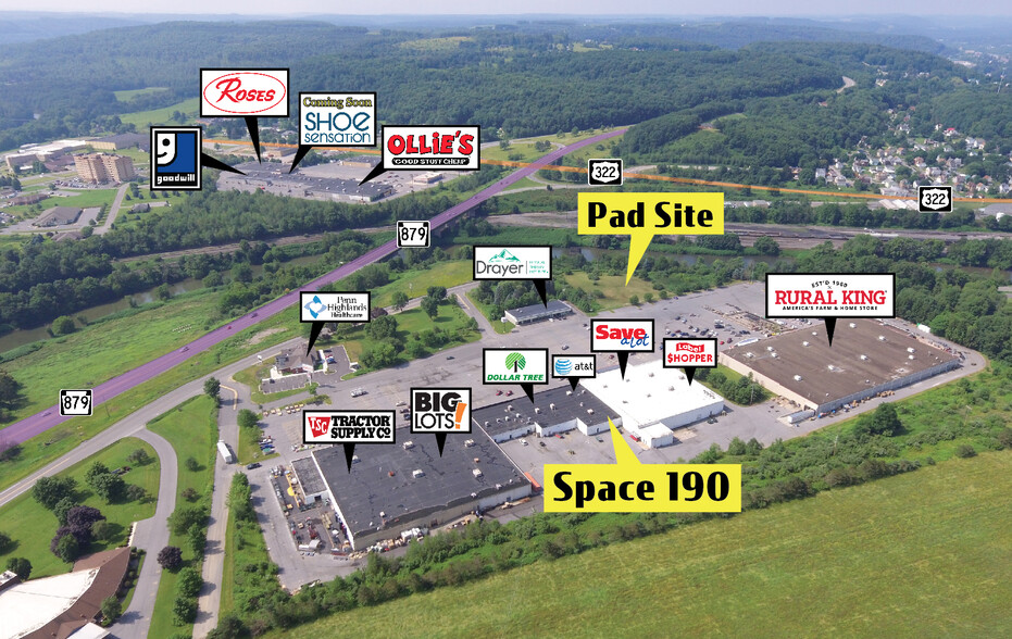 1682-1900 River Rd, Clearfield, PA for lease - Aerial - Image 1 of 6