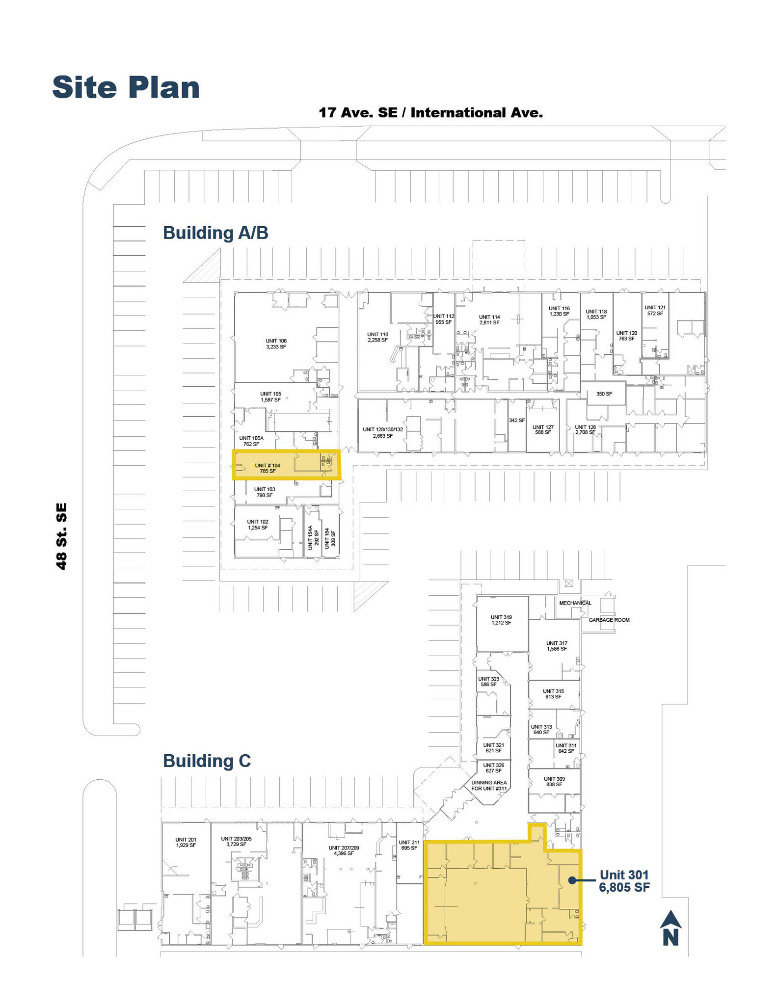 4909 17th Ave SE, Calgary, AB for lease Site Plan- Image 1 of 1