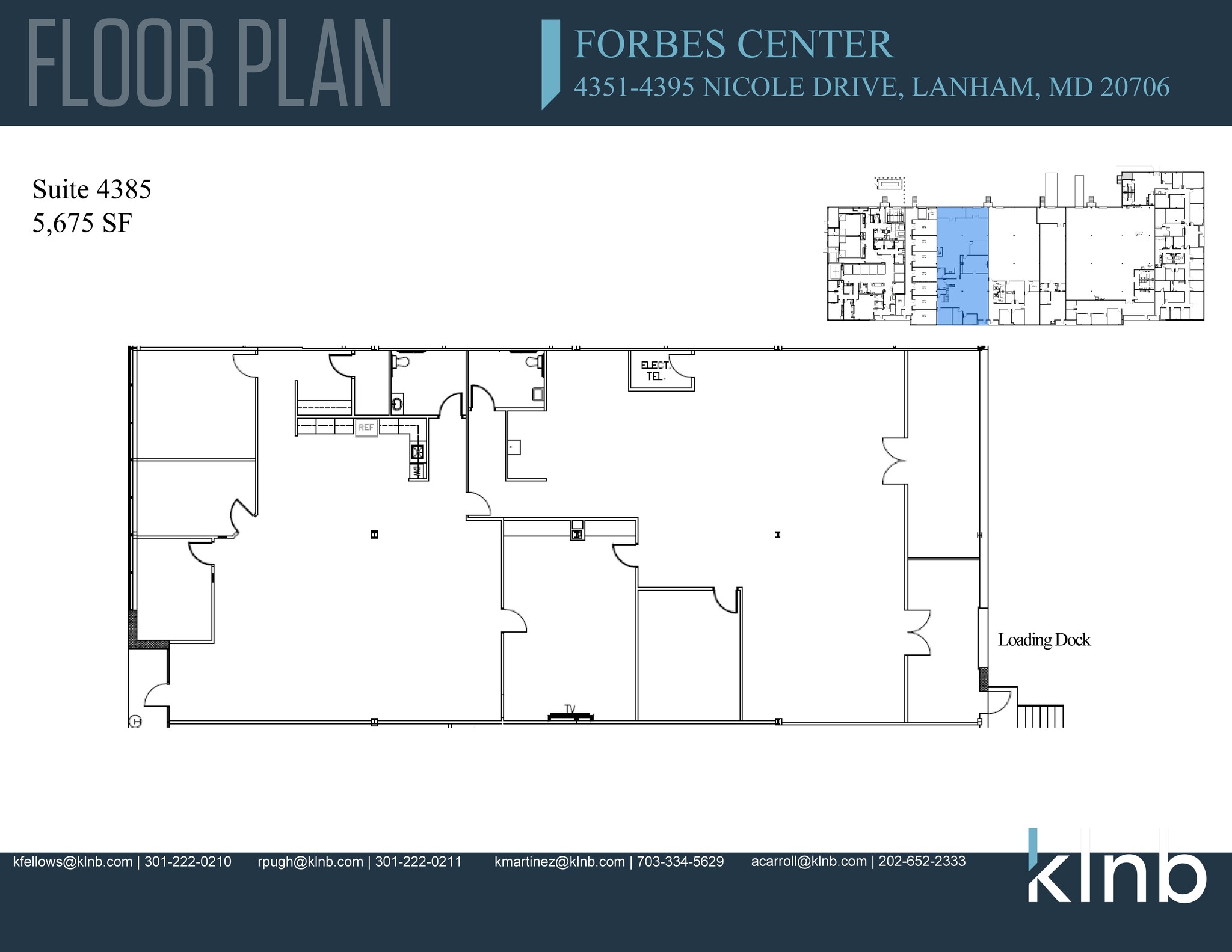 4351-4395 Nicole Dr, Lanham, MD for lease Floor Plan- Image 1 of 1