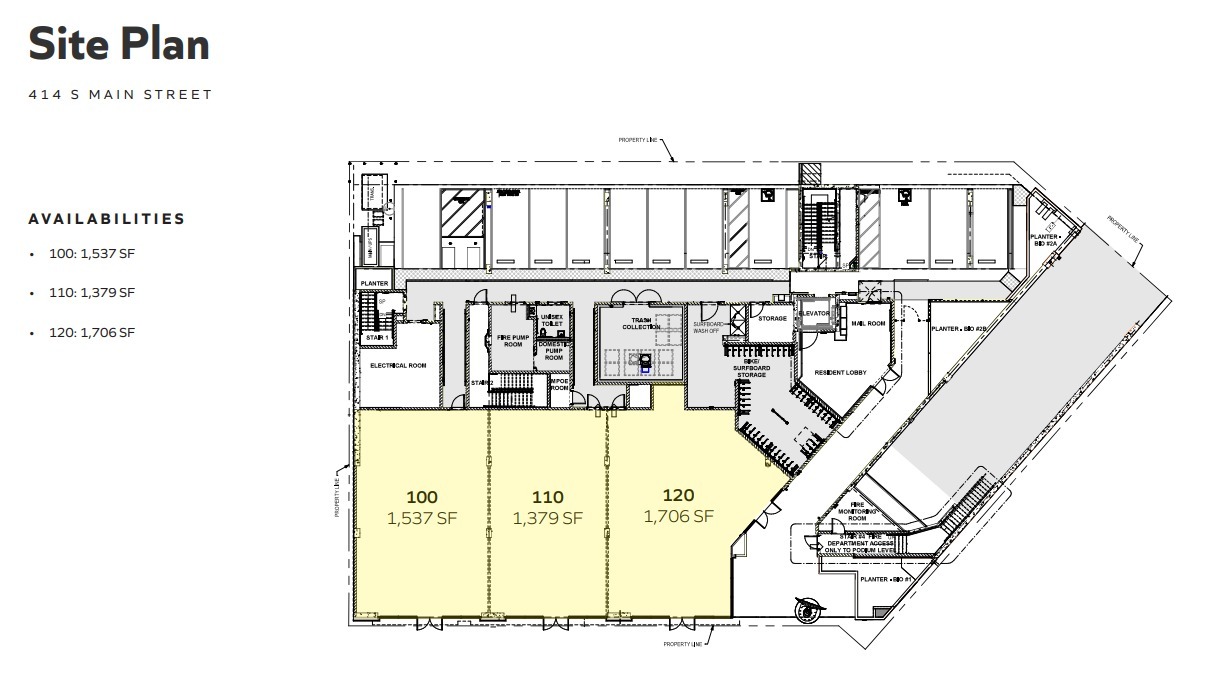 414-424 Main St, Huntington Beach, CA for lease Site Plan- Image 1 of 1