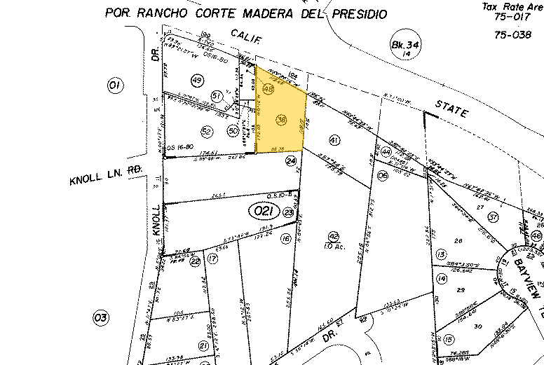 104 Tiburon Blvd, Mill Valley, CA for lease - Plat Map - Image 3 of 4