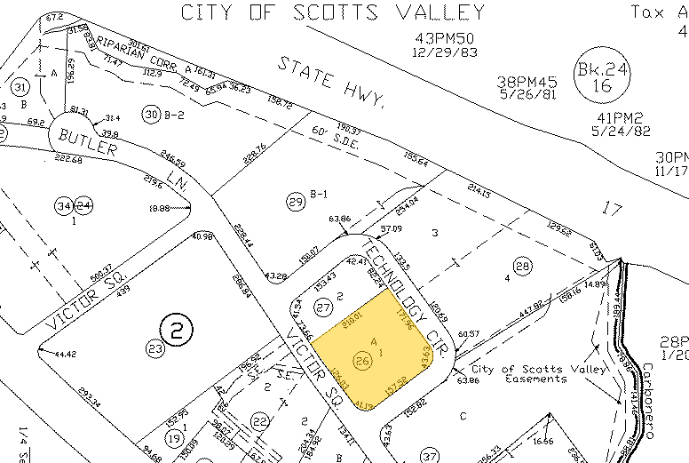 225-231 Technology Cir, Scotts Valley, CA for lease - Plat Map - Image 2 of 5