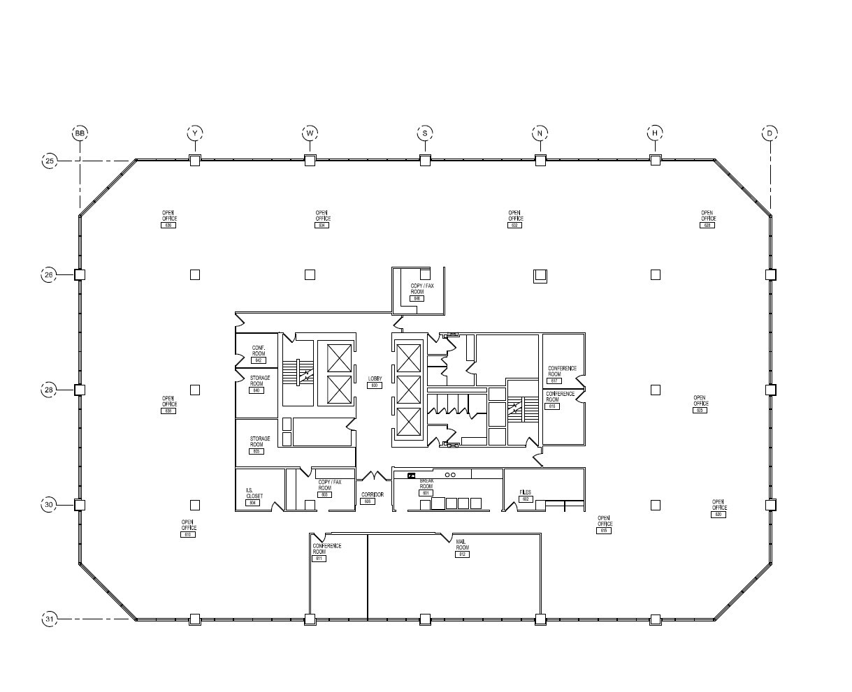 50 Burnhamthorpe Rd W, Mississauga, ON for lease Floor Plan- Image 1 of 1