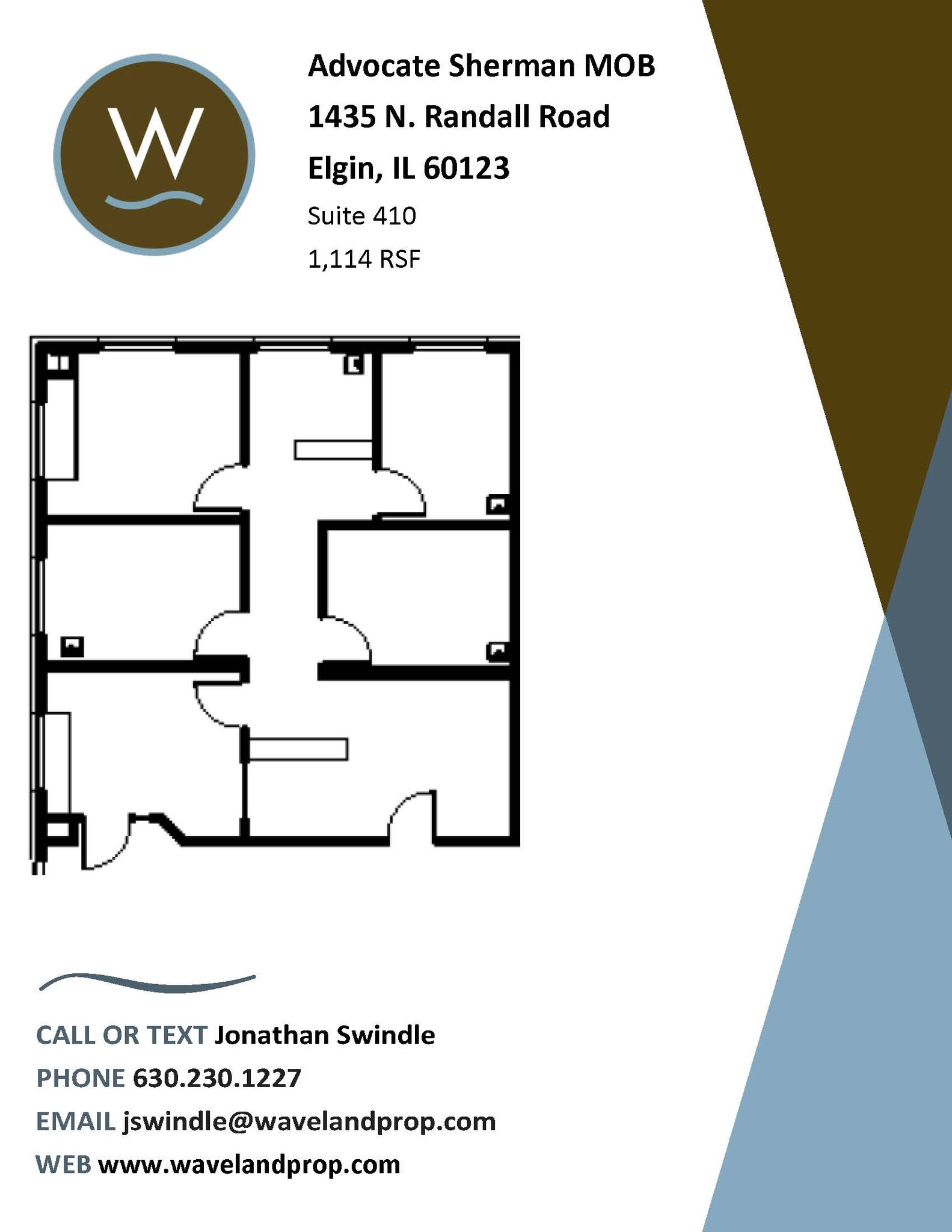 1435 N Randall Rd, Elgin, IL for lease Floor Plan- Image 1 of 2