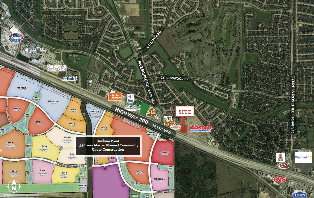 Hwy 290 & Mueschke Rd, Cypress, TX 77410