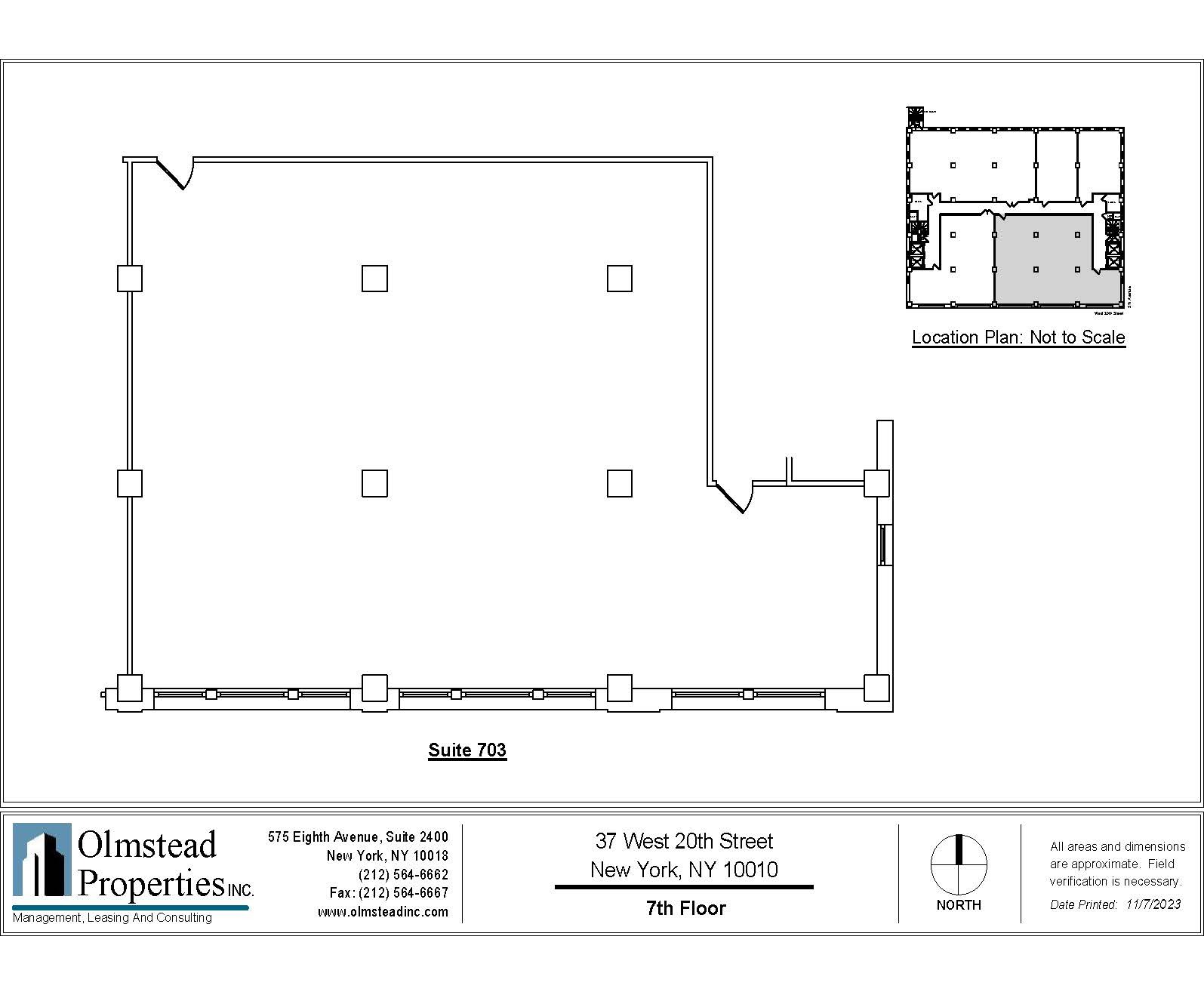 37 W 20th St, New York, NY for lease Floor Plan- Image 1 of 3