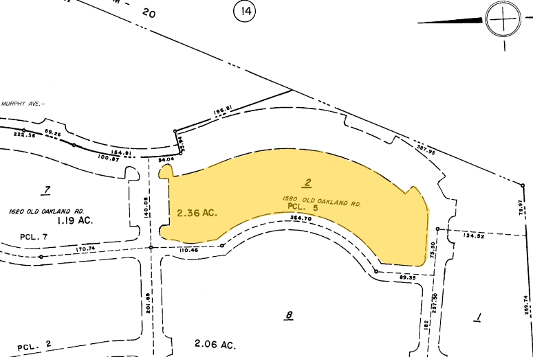 1580 Oakland Rd, San Jose, CA for lease - Plat Map - Image 2 of 6