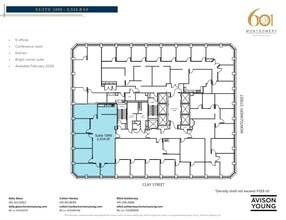 601 Montgomery St, San Francisco, CA for lease Floor Plan- Image 1 of 1