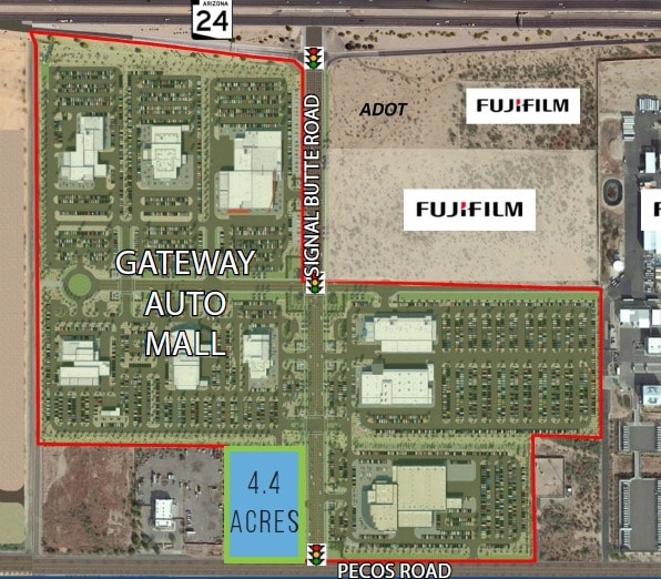 11001 E Pecos Rd, Mesa, AZ for lease - Site Plan - Image 2 of 3