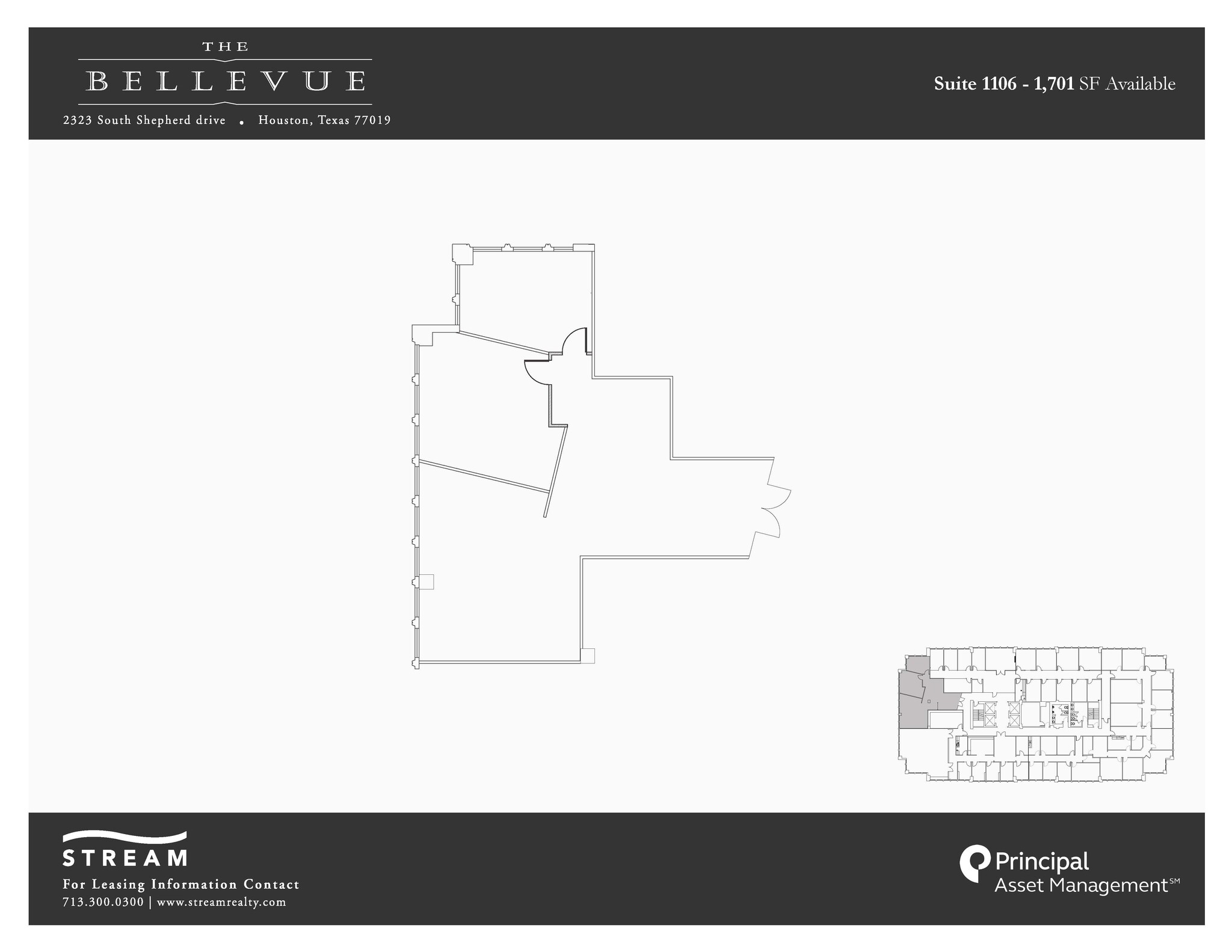 2323 S Shepherd Dr, Houston, TX for lease Floor Plan- Image 1 of 1