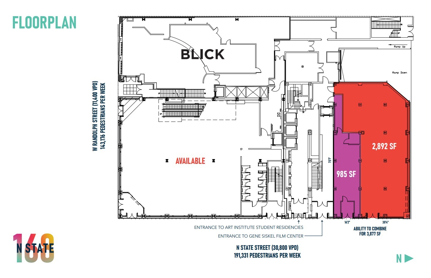 168 N State St, Chicago, IL for lease Floor Plan- Image 1 of 1