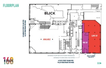 168 N State St, Chicago, IL for lease Floor Plan- Image 1 of 1