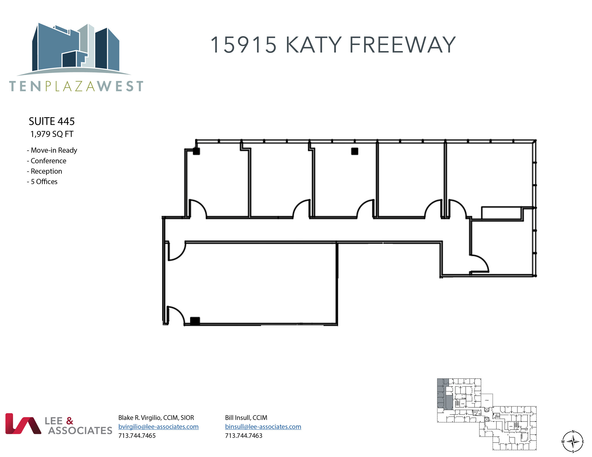 15915 Katy Fwy, Houston, TX for lease Floor Plan- Image 1 of 2