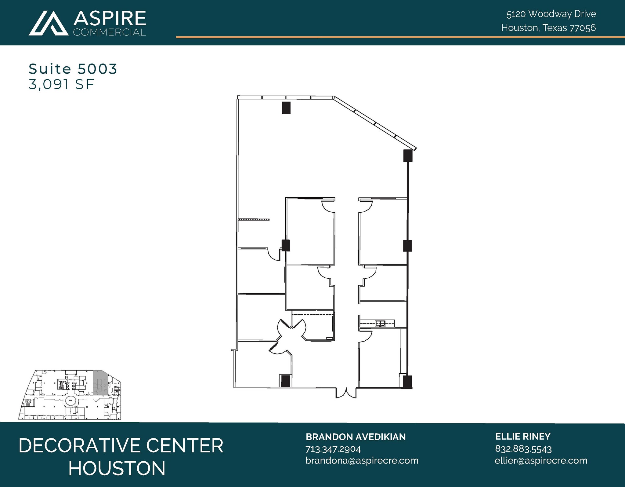 5120 Woodway Dr, Houston, TX for lease Floor Plan- Image 1 of 1