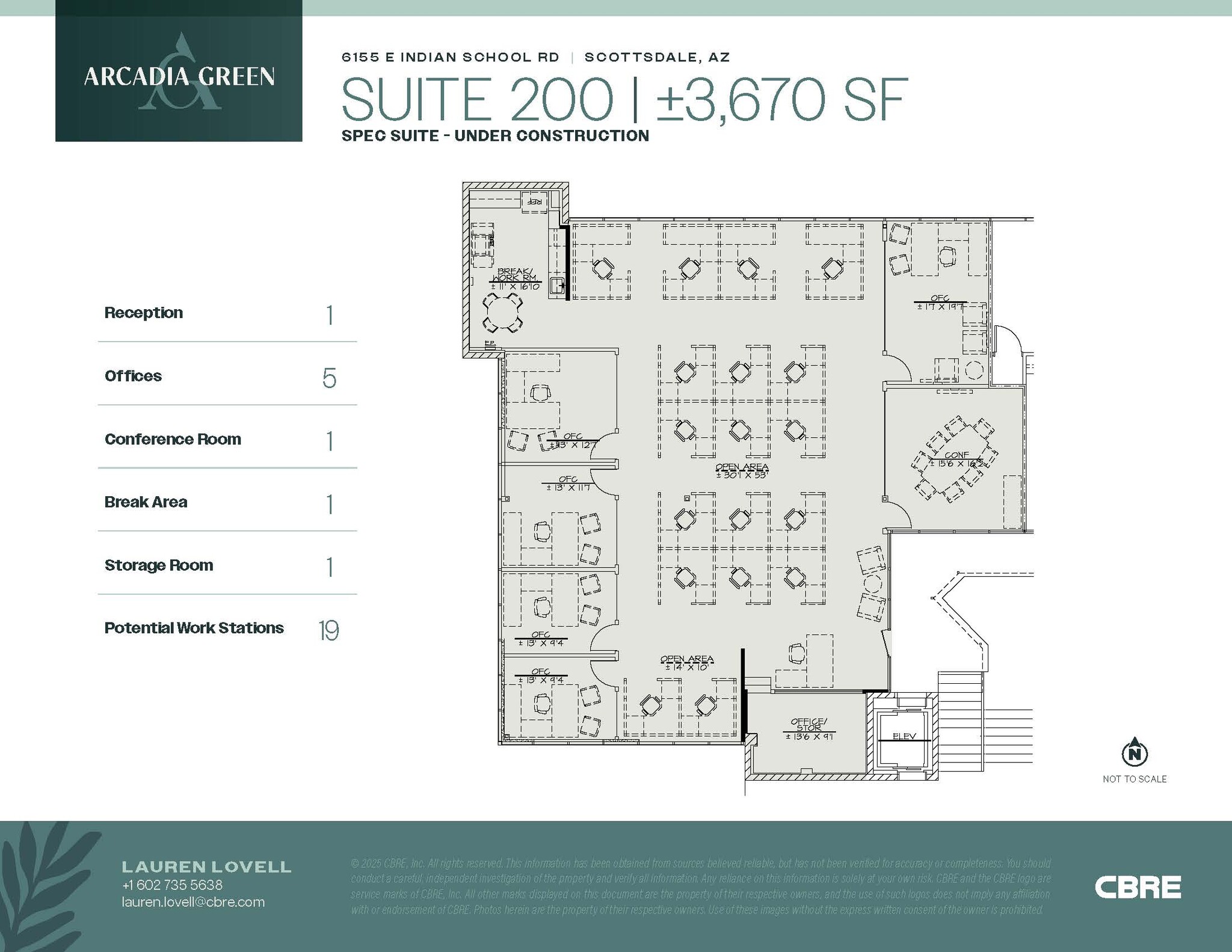 6155 E Indian School Rd, Scottsdale, AZ for lease Floor Plan- Image 1 of 1