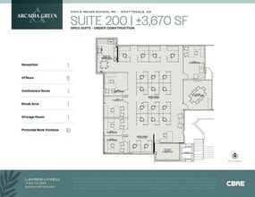 6155 E Indian School Rd, Scottsdale, AZ for lease Floor Plan- Image 1 of 1