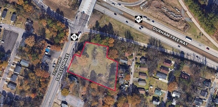 601 S Alston Ave, Durham, NC - Aerial  map view