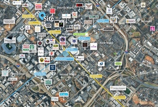 402 W Trade St, Charlotte, NC - Aerial  map view