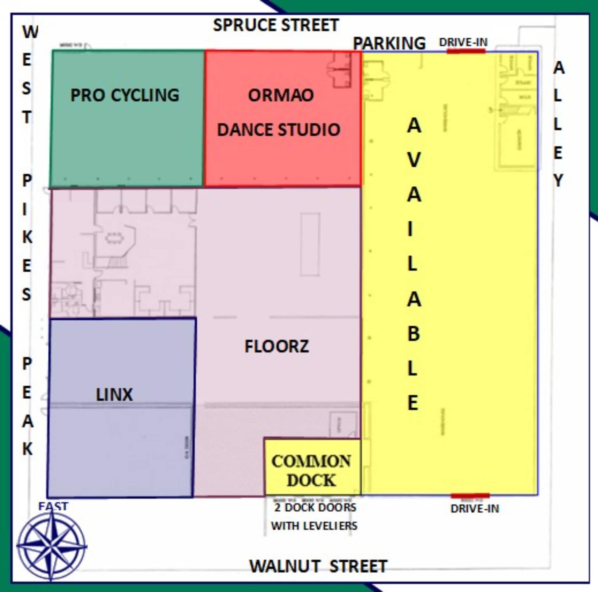 10-14 S Spruce St, Colorado Spgs, Colorado Springs, CO for lease Site Plan- Image 1 of 4