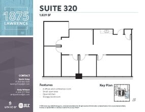 1875 Lawrence St, Denver, CO for lease Floor Plan- Image 1 of 2