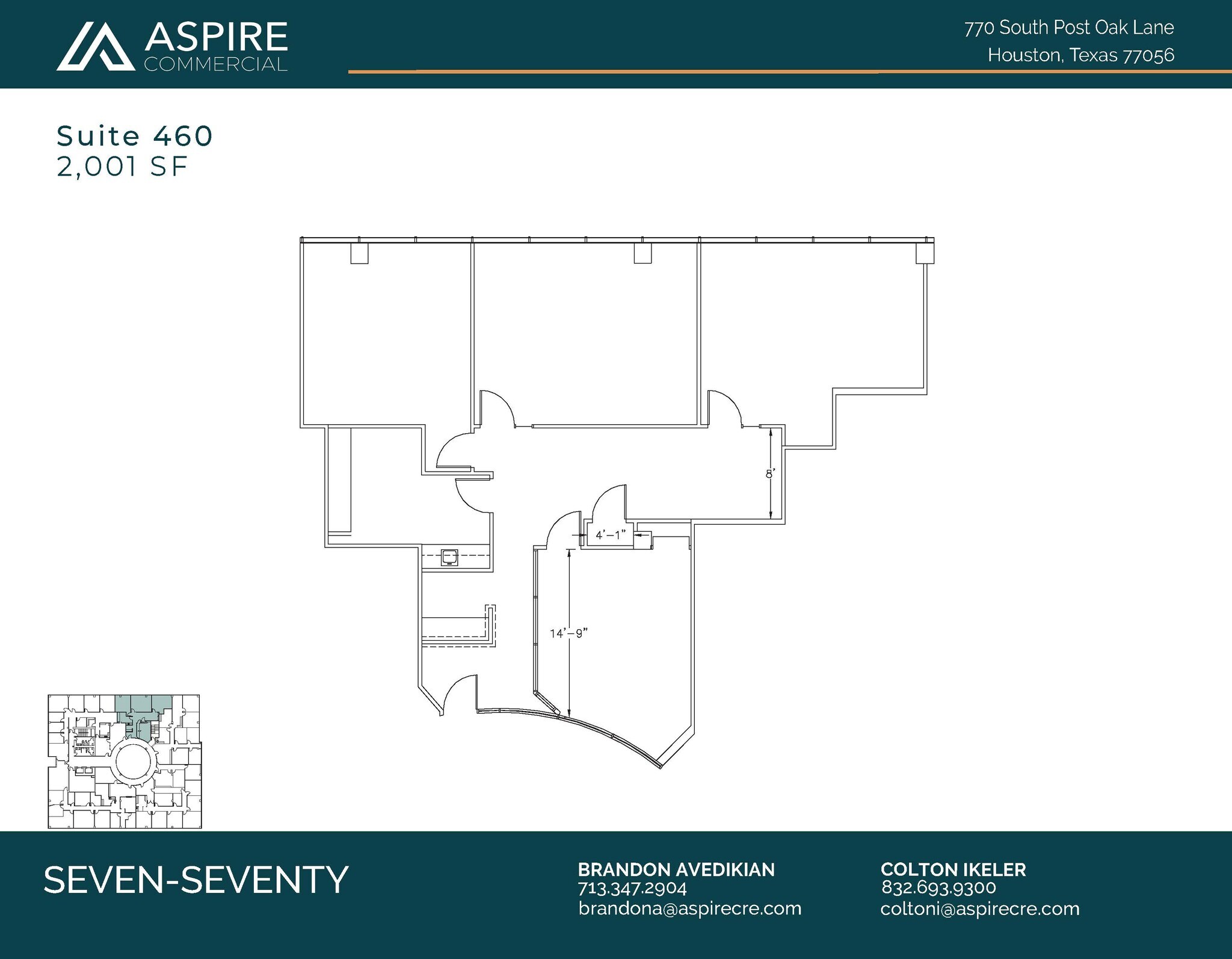 770 S Post Oak Ln, Houston, TX for lease Floor Plan- Image 1 of 2