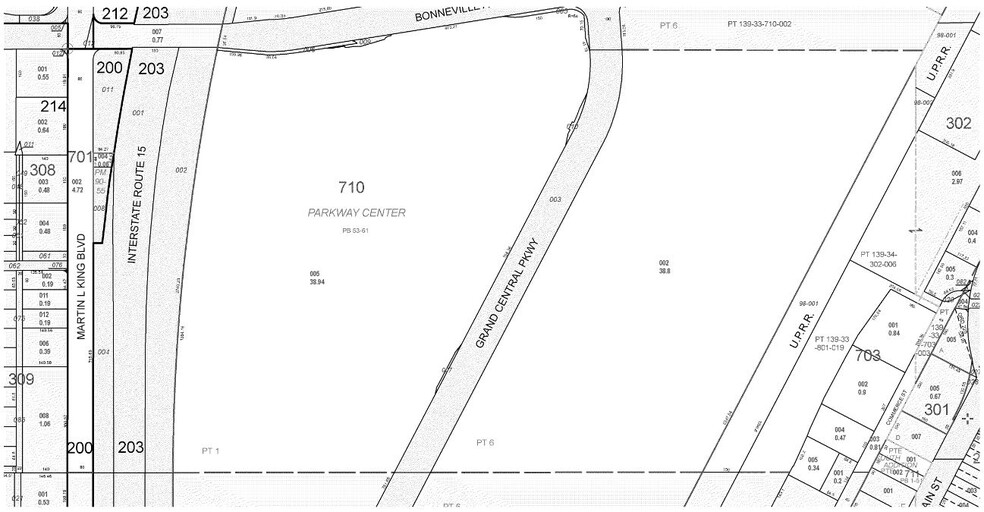 826-830 S Main St, Las Vegas, NV for lease - Plat Map - Image 2 of 18