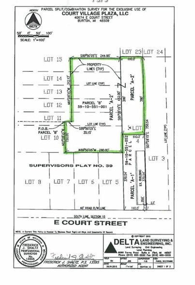 N Center Rd, Burton, MI for sale - Plat Map - Image 2 of 2