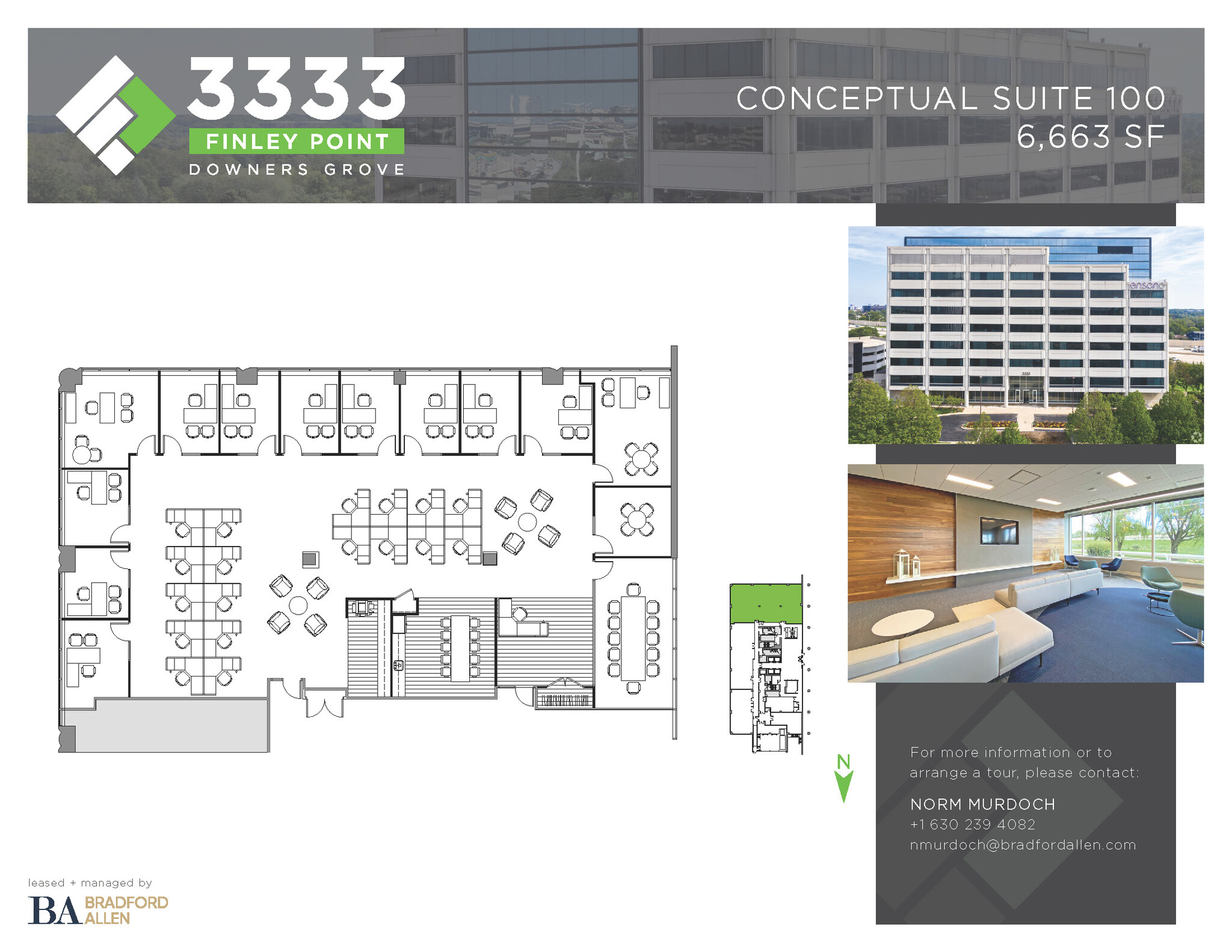 3333 Finley Rd, Downers Grove, IL for lease Floor Plan- Image 1 of 3