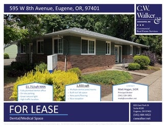 More details for 595 W 8th Ave, Eugene, OR - Office/Medical for Lease