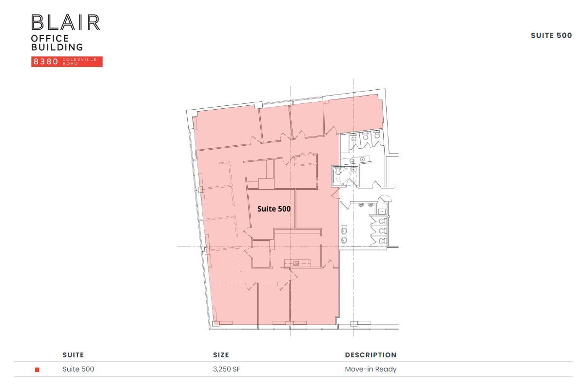 8380 Colesville Rd, Silver Spring, MD for lease Floor Plan- Image 1 of 1