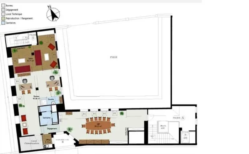 Office in Paris for lease Floor Plan- Image 1 of 1