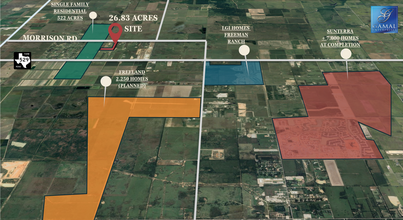 0 Morrison, Brookshire, TX - aerial  map view