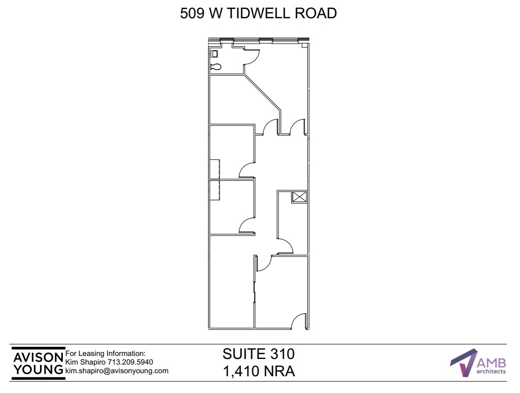 509 W Tidwell Rd, Houston, TX for lease Floor Plan- Image 1 of 2