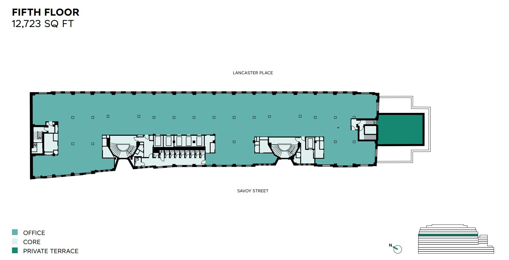 12-13 Lancaster Pl, London for lease Floor Plan- Image 1 of 1