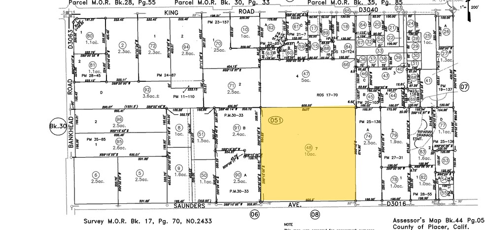 5361 Saunders Ave, Loomis, CA for sale - Plat Map - Image 1 of 1