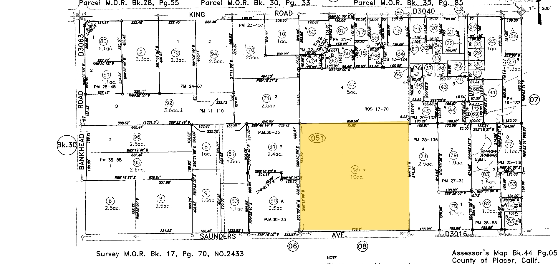 5361 Saunders Ave, Loomis, CA for sale Plat Map- Image 1 of 1