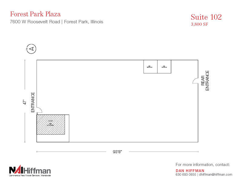 7600 W Roosevelt Rd, Forest Park, IL for lease Floor Plan- Image 1 of 1