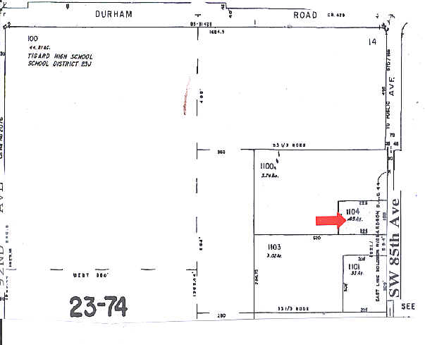 16285 SW 85th Ave, Tigard, OR for lease - Plat Map - Image 3 of 10