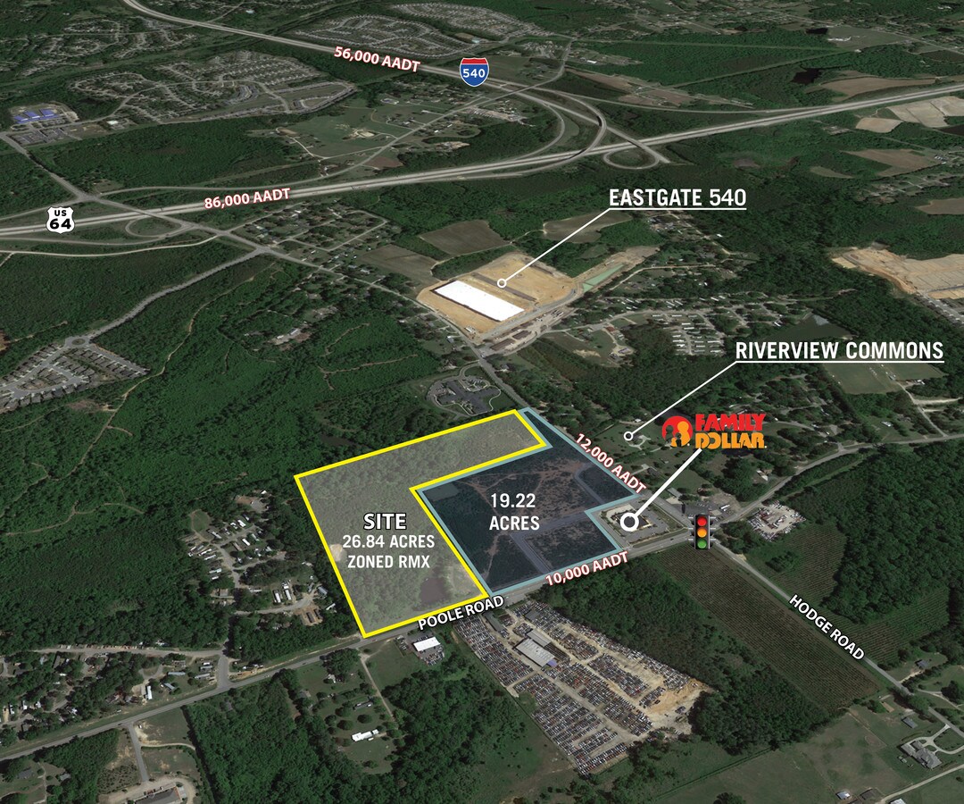Poole Road & Hodge Rd, Knightdale, NC 27545 Land for Sale