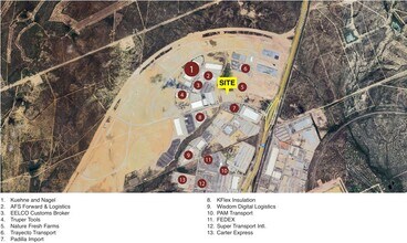 1120 Reuthinger Pkwy, Laredo, TX - AERIAL map view