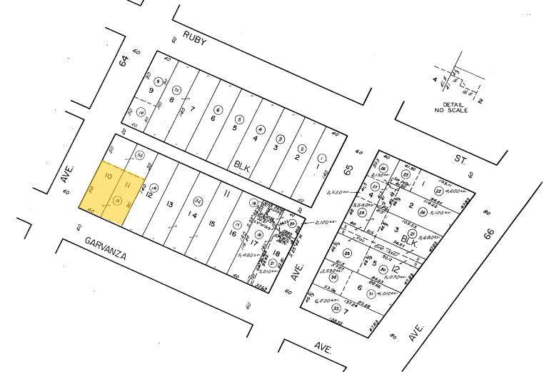 6405 Garvanza Ave, Los Angeles, CA for lease - Plat Map - Image 2 of 3