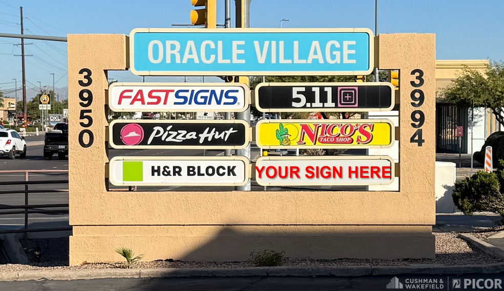 3950-3994 N Oracle Rd, Tucson, AZ for lease - Building Photo - Image 3 of 3