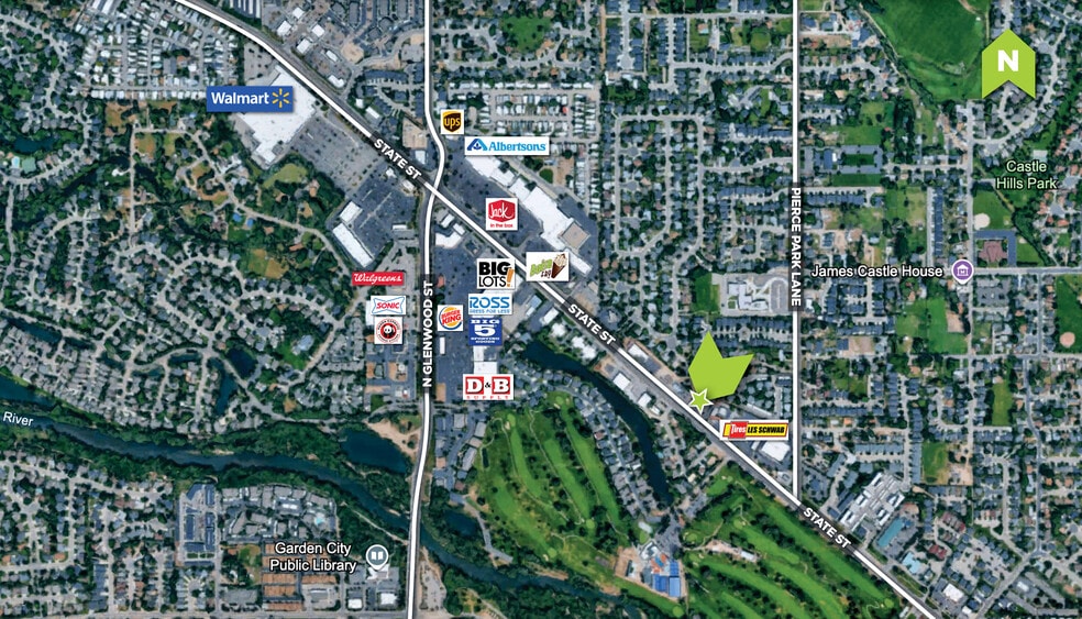 6614 W State St, Boise, ID for sale - Aerial - Image 2 of 5