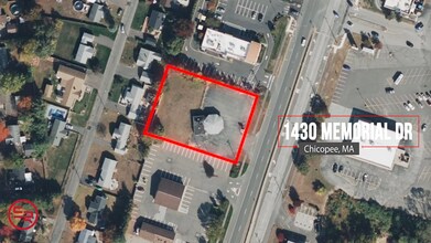 1430 Memorial Dr, Chicopee, MA - AERIAL  map view - Image1
