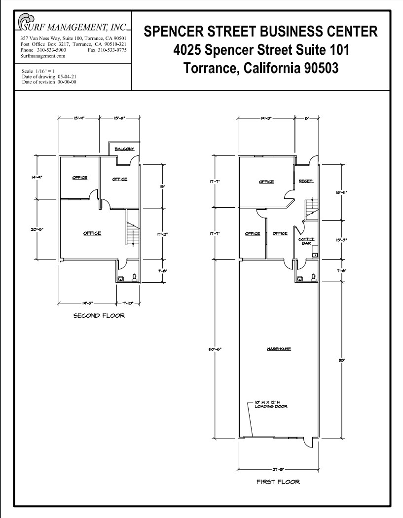 4025 Spencer St, Torrance, CA for lease Floor Plan- Image 1 of 1