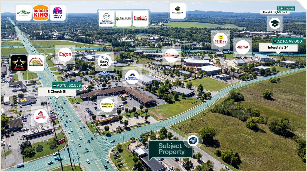 1870 S Church St, Murfreesboro, TN for sale - Aerial - Image 3 of 3