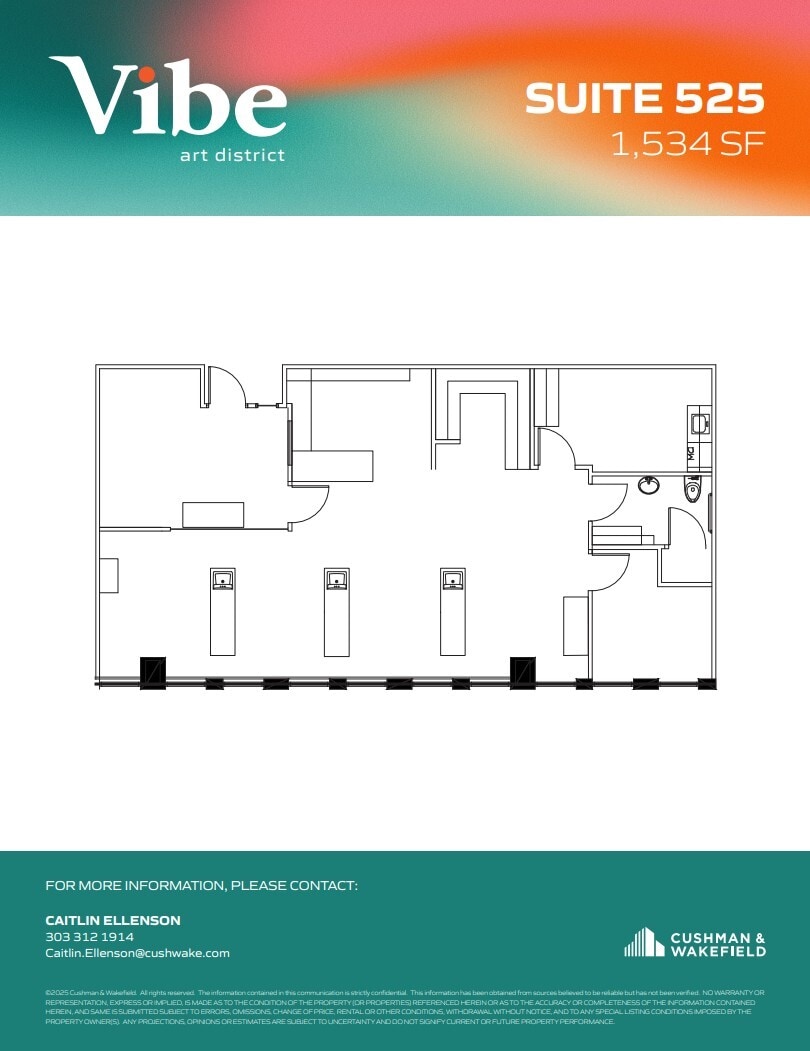 1391 N Speer Blvd, Denver, CO for lease Floor Plan- Image 1 of 1